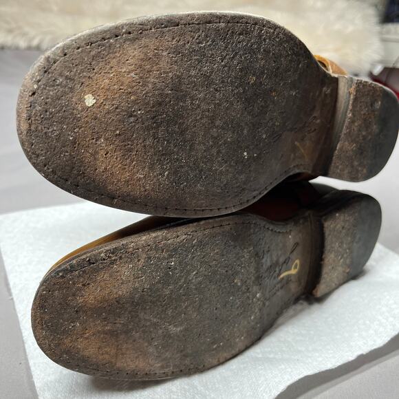 Frye Womens Boots Size 9B  Brown Phillip Harness 76870 Short Leather Horse Biker - Picture 12 of 15